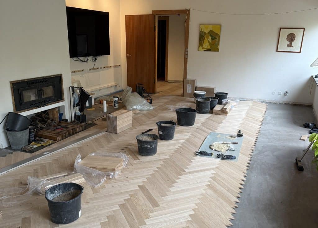 Nyt sildebensparket lægges i stue